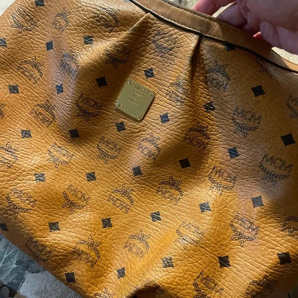 MCM Cognac Leather Hobo Bag - Picture 6 of 8